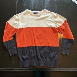 The Children’s Place Size 14 Colorblock Y2k 2000s Stripes Orange cream Black